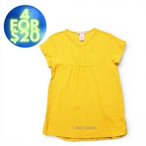4/$20 - Tommy Bahama Girls Muslin Swimsuit Coverup Dress Yellow Gold Size 10